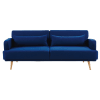 Ausziehbares 3-Sitzer-Sofa, königsblau